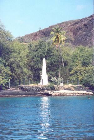 cook monument.jpeg - Capt. Cook's monument at Kealakekua Bay